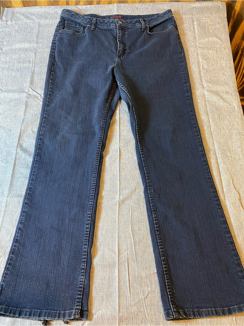 Wrangler Women’s Dark Blue Wide Leg Jeans